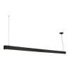 GLENOS, suspension profilée 2m, noir, SMD LED 103W, 3000K