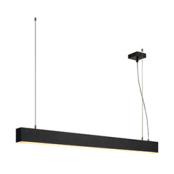 suspension profilée GLENOS, 1mètre, noir, SMD LED, 52W, 3000K