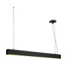 suspension profilée GLENOS, 1mètre, noir, SMD LED, 52W, 3000K