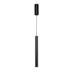 HELIA 40 LED, suspension ronde, noire, 9W LED, 3000K