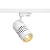 spot STRUCTEC LED 24W, Blanc, 3000K, 36°, adaptateur rail 3 allumage inclus
