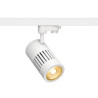 spot STRUCTEC LED 24W, Blanc, 3000K, 36°, adaptateur rail 3 allumage inclus