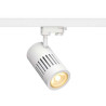 spot STRUCTEC LED 30W, Blanc, 3000K, 60°, adaptateur rail 3 allumage inclus