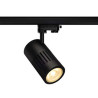 spot STRUCTEC LED 30W, Noir, 3000K, 60°, adaptateur rail 3 allumage inclus