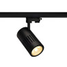 spot STRUCTEC LED 30W, Noir, 3000K, 60°, adaptateur rail 3 allumage inclus