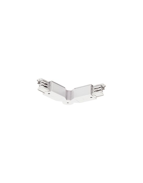 S-TRACK, connecteur d'angle, blanc