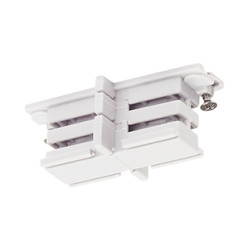 S-TRACK, connecteur droit, blanc