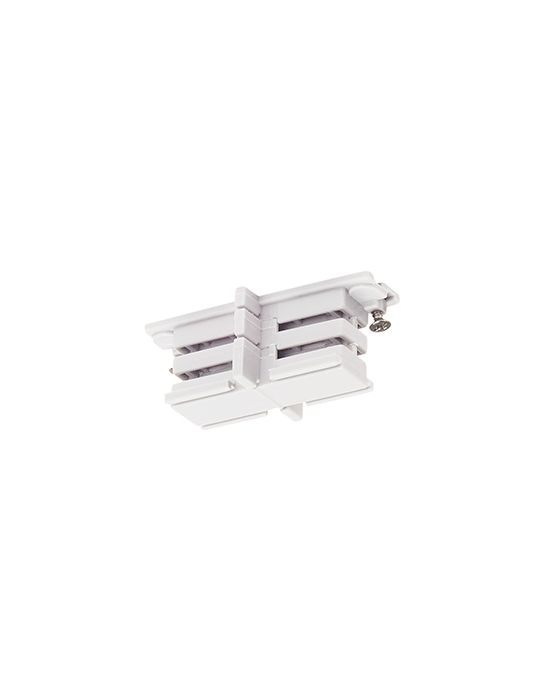S-TRACK, connecteur droit, blanc