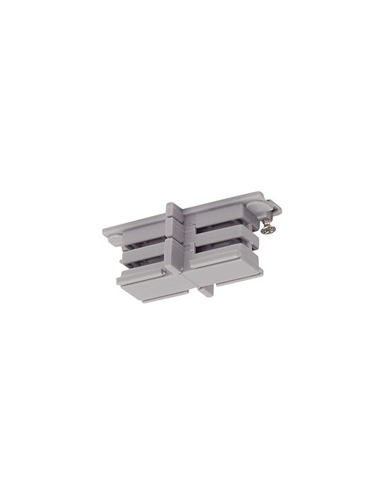 S-TRACK, connecteur droit, gris argent