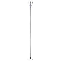 S-TRACK, kit de suspension, 1m, tige gris argent