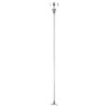 S-TRACK, kit de suspension, 1m, tige gris argent