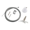 S-TRACK, kit de suspension, 5m, blanc, câble en acier