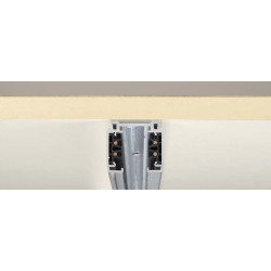 S-TRACK, rail 3 allumages en saillie, gris argent, 3m