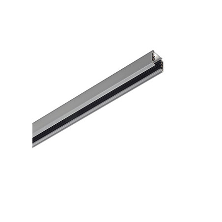 S-TRACK, rail 3 allumages en saillie, gris argent, 3m