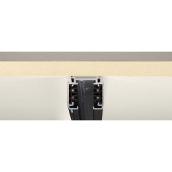rail 3 allumages S-TRACK en saillie, noir, 2m