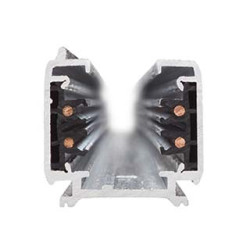 S-TRACK, rail 3 allumages en saillie, gris argent, 1m