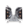 S-TRACK, rail 3 allumages en saillie, gris argent, 1m