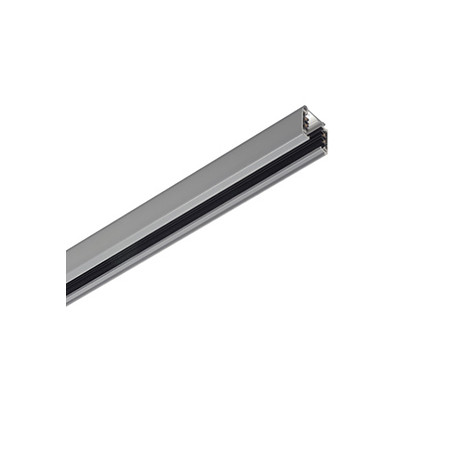 S-TRACK, rail 3 allumages en saillie, gris argent, 1m