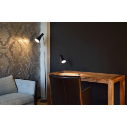 lampadaire PHELIA, noir, E27 max. 23W