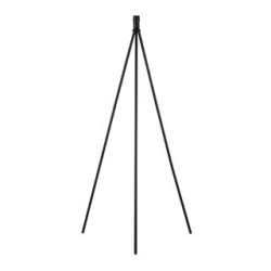 lampadaire trépied FENDA noir sans abat-jour, E27 40W max.