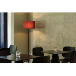 FENDA, lampadaire simpe noir sans abat-jour, E27 60W max.