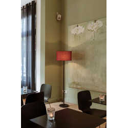 FENDA, lampadaire simpe noir sans abat-jour, E27 60W max.