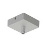 Patère pour GLENOS gris argent, 8,5x8,5x2,7cm