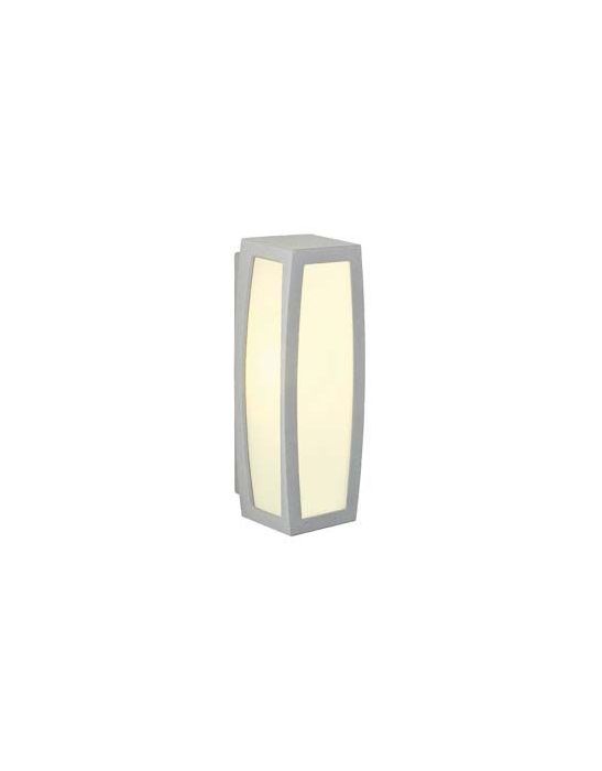 applique MERIDIAN BOX gris argent 20W détecteur de mouvement