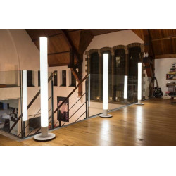 Plaque de montage avec cable transparent, blanc