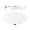 Plaque de montage avec cable transparent, blanc