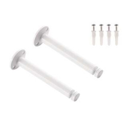 Supports longs pour cable tendu T.B.T, blanc, 2 pices, 16cm