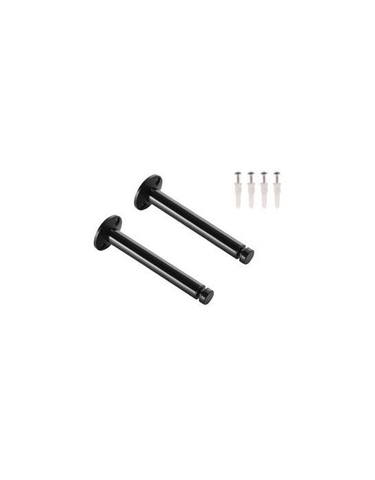 Supports longs pour cable tendu T.B.T, noir, 2 pices, 16cm