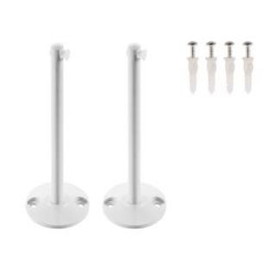 Supports longs pour cable tendu T.B.T, blanc, 2 pices, 16cm
