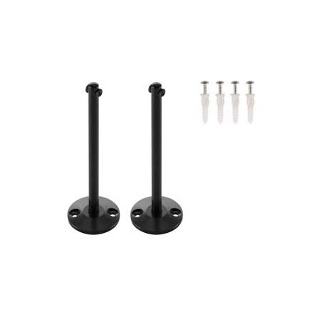 Supports longs pour cable tendu T.B.T, noir, 2 pieces, 16cm