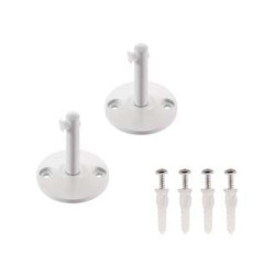Supports courts pour cable tendu T.B.T, blanc, 2 pices, 6cm