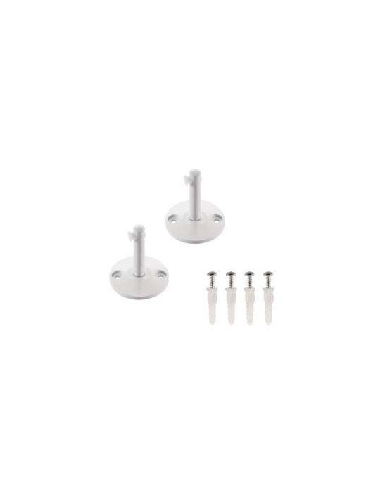 Supports courts pour cable tendu T.B.T, blanc, 2 pices, 6cm