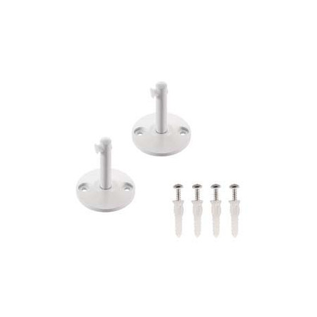 Supports courts pour cable tendu T.B.T, blanc, 2 pices, 6cm