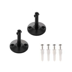 Supports courts pour cable tendu T.B.T, noir, 2 pices, 6cm