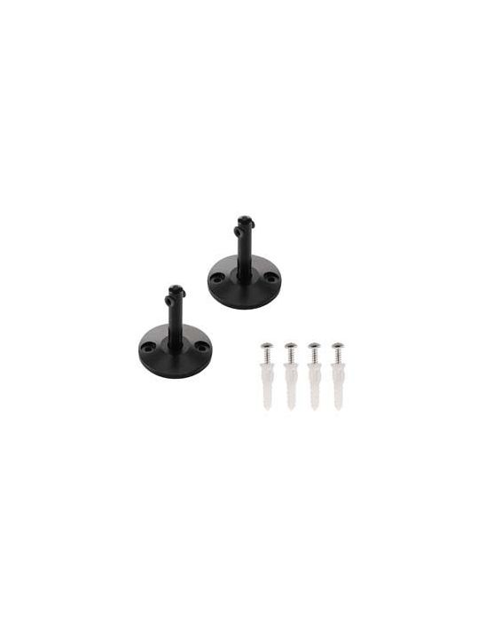 Supports courts pour cable tendu T.B.T, noir, 2 pices, 6cm