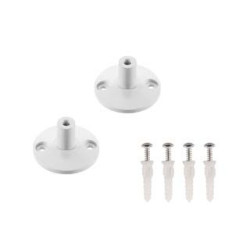 Supports muraux pour cable tendu T.B.T, blanc, 2 pices, 3cm