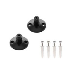 Supports muraux pour cable tendu T.B.T, noir, 2 pices, 3cm