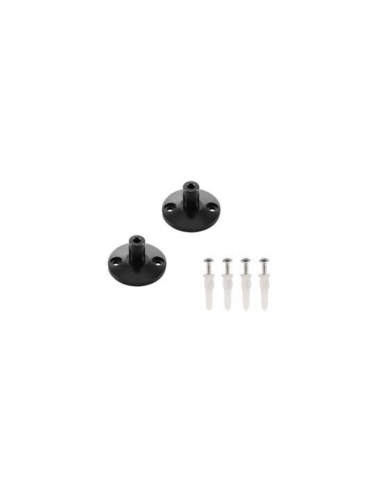 Supports muraux pour cable tendu T.B.T, noir, 2 pices, 3cm