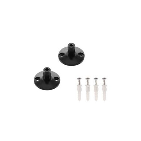 Supports muraux pour cable tendu T.B.T, noir, 2 pices, 3cm