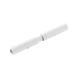 Tendeurs intermediaires pour cable tendu T.B.T, blanc, 2 pieces