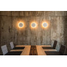 PLASTRA, applique et plafonnier, rond, 30cm, platre blanc, LED 7,4W, 3000K
