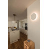 PLASTRA, applique et plafonnier, rond, 30cm, platre blanc, LED 7,4W, 3000K