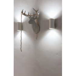PLASTRA, applique, platre blanc, LED 6,6W, 3000K