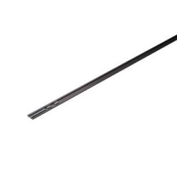 D-TRACK, couvercle aluminium, 1m, 10 clips inclus, noir