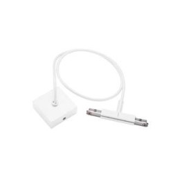 D-TRACK, alimentation centrale, cable 1m, avec patere, blanc