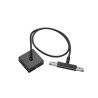 D-TRACK, alimentation centrale, cable 1m, avec patere, noir